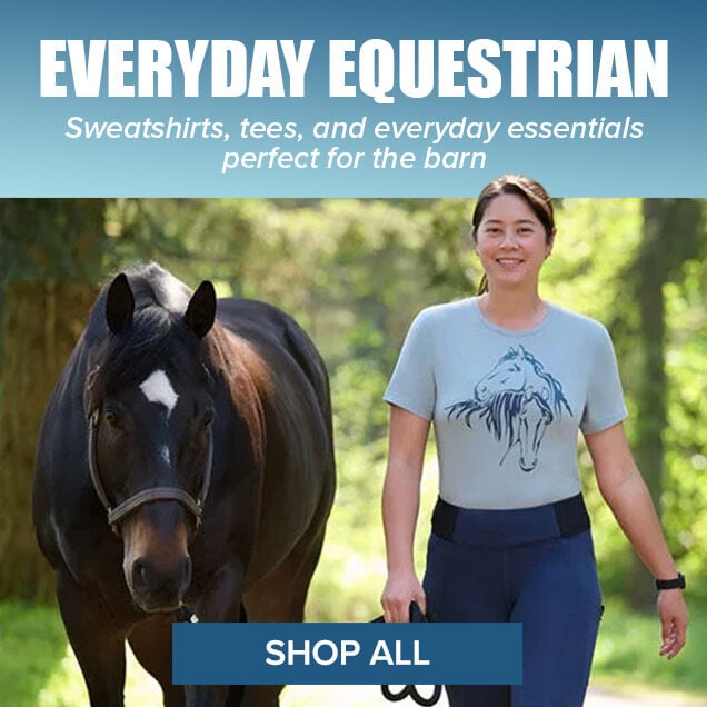Everyday Equestrian: Sweatshirts, tees, and everyday essentials perfect for the barn. Shop All.